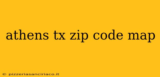 athens tx zip code map