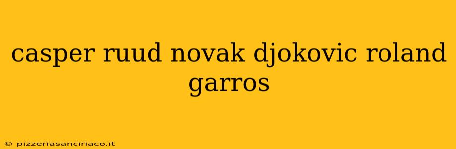 casper ruud novak djokovic roland garros