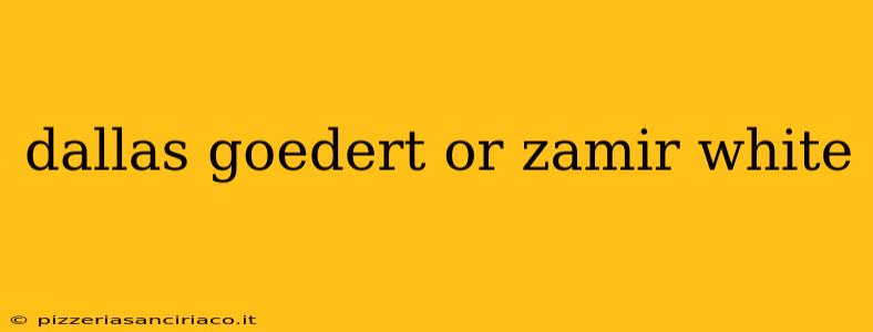 dallas goedert or zamir white