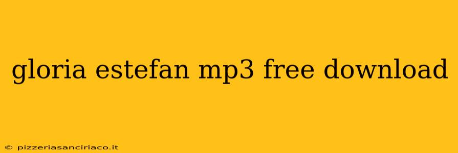 gloria estefan mp3 free download