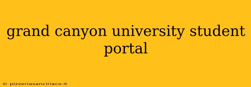 grand canyon university student portal