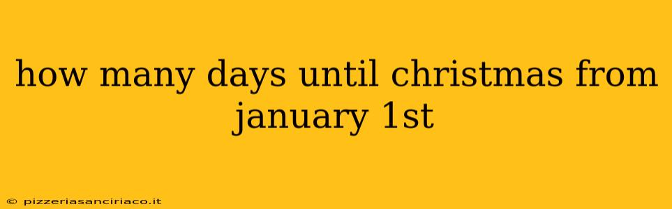 how many days until christmas from january 1st