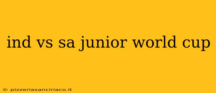 ind vs sa junior world cup