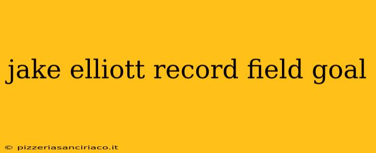 jake elliott record field goal