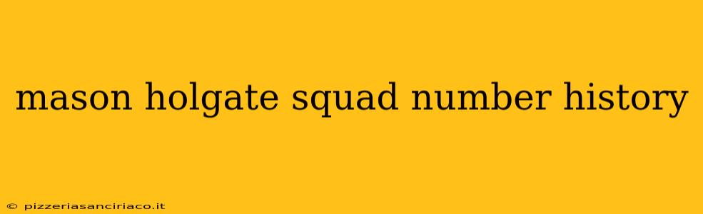 mason holgate squad number history