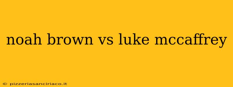 noah brown vs luke mccaffrey