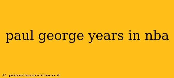 paul george years in nba