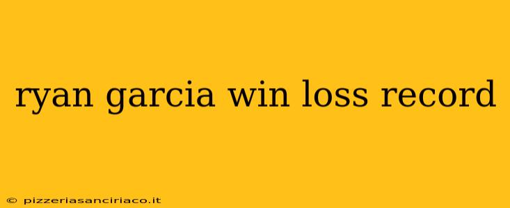 ryan garcia win loss record