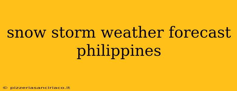 snow storm weather forecast philippines