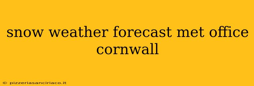 snow weather forecast met office cornwall