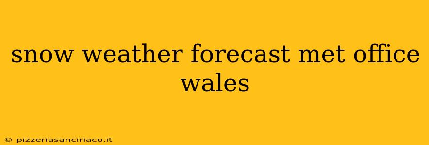 snow weather forecast met office wales