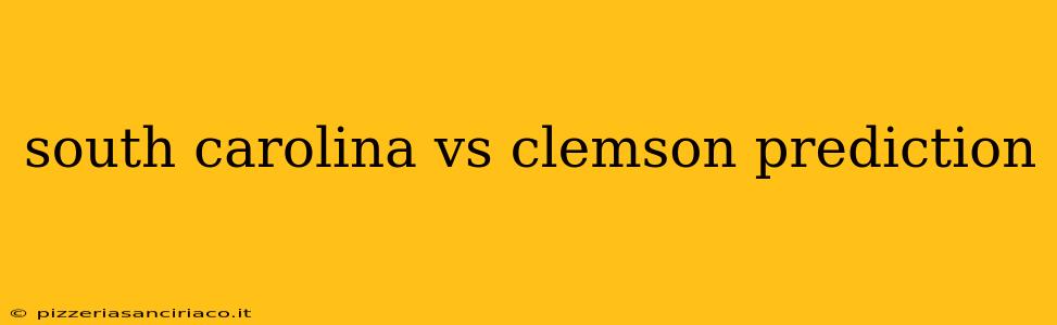 south carolina vs clemson prediction