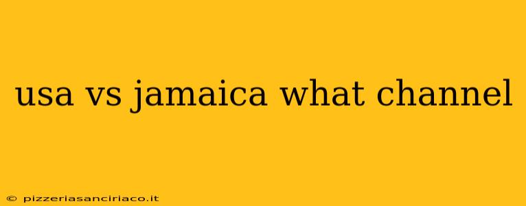 usa vs jamaica what channel