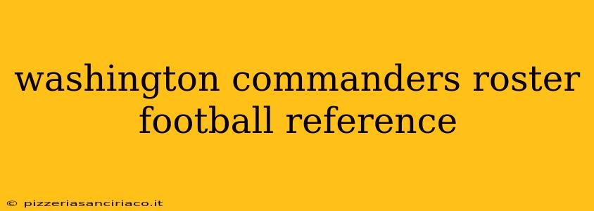 washington commanders roster football reference