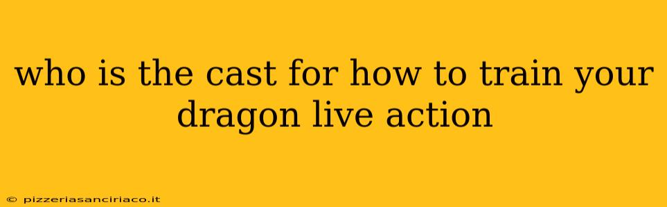 who is the cast for how to train your dragon live action