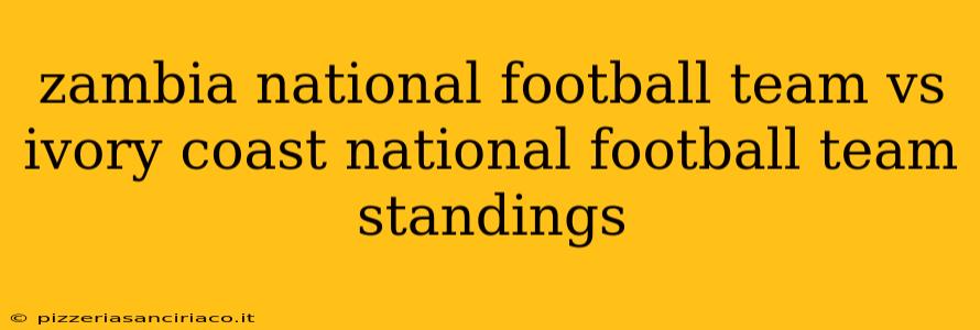 zambia national football team vs ivory coast national football team standings